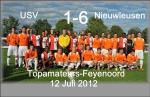 Topamateurs-Feyenoord bij USV Nieuwleusen uitslag  1-6  12-7-2012
